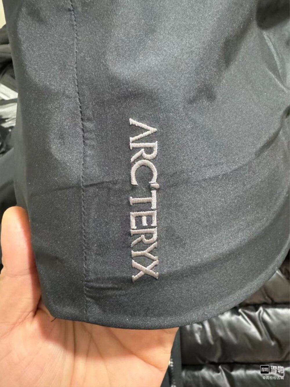 Men's Goose Down Arcteryx Logo Waterproof Warm Hooded Ski Puffer Jacket L - Picture 6 of 8